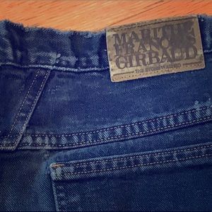 Size 32 Girbaud Jeans Deep Blue with Natural Wear